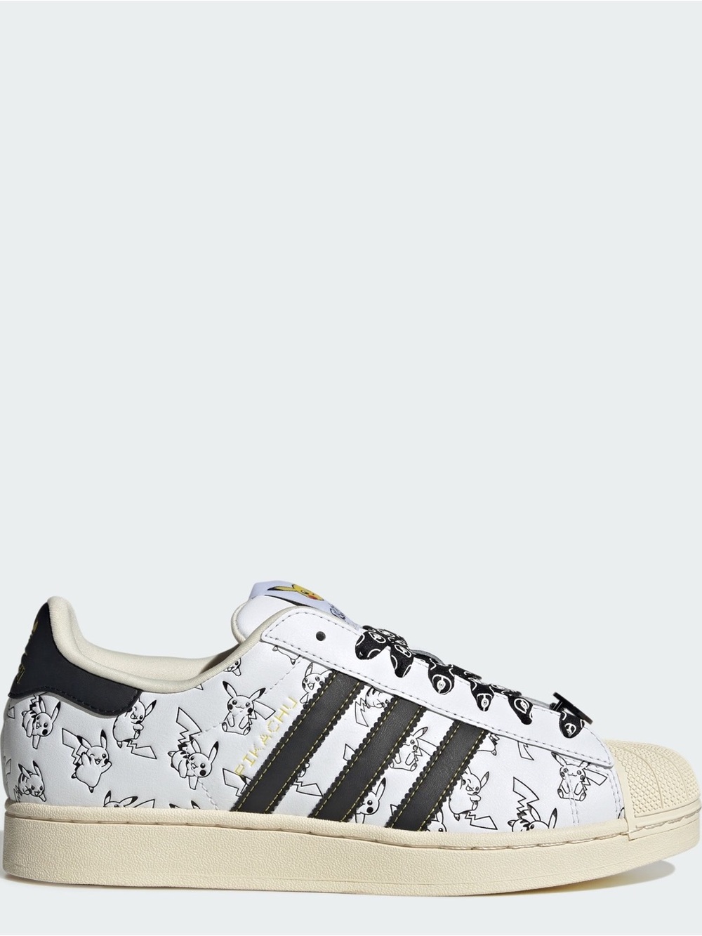 adidas x Pokémon Superstar II Pikachu Cloud White M14 W15 NWT